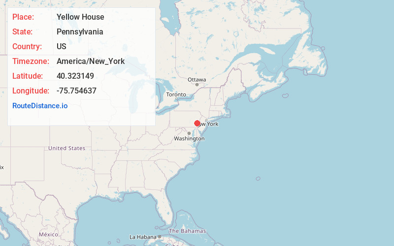 Map of Yellow House