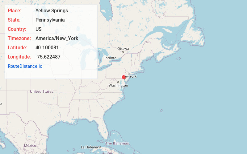 Map of Yellow Springs