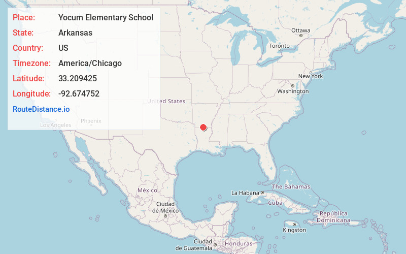 Map of Yocum Elementary School