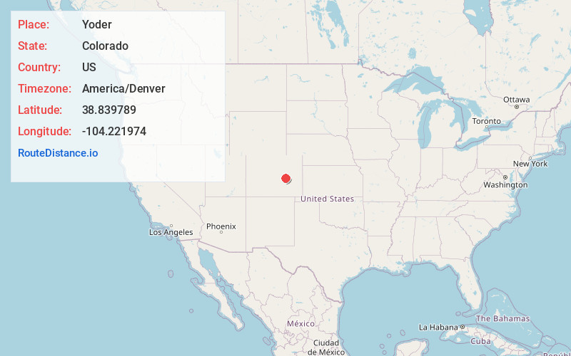 Map of Yoder