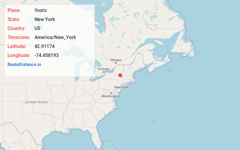 Map of Yosts