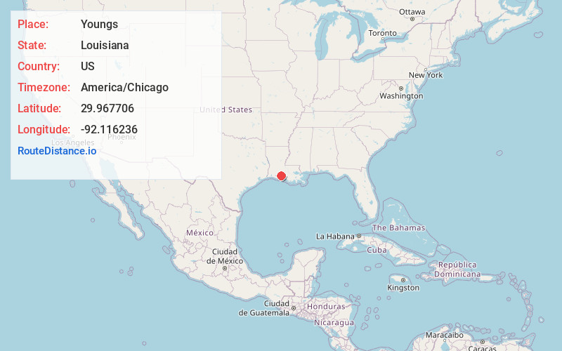 Map of Youngs