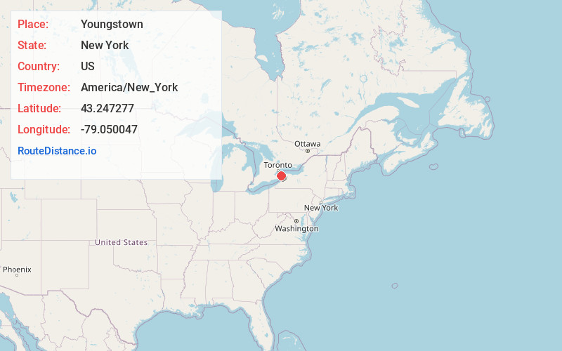 Map of Youngstown