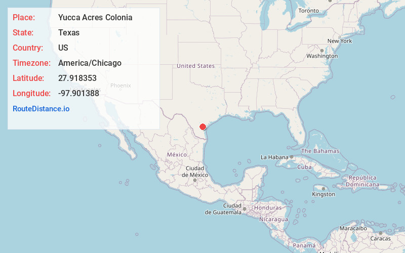Map of Yucca Acres Colonia