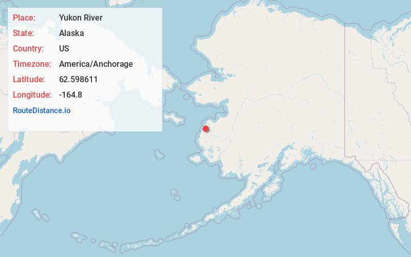 Map of Yukon River