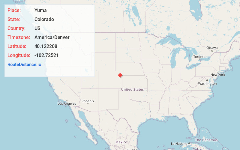 Map of Yuma