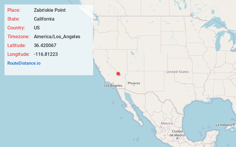 Map of Zabriskie Point
