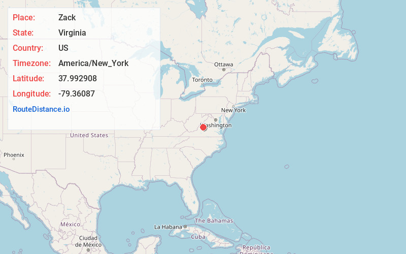Map of Zack