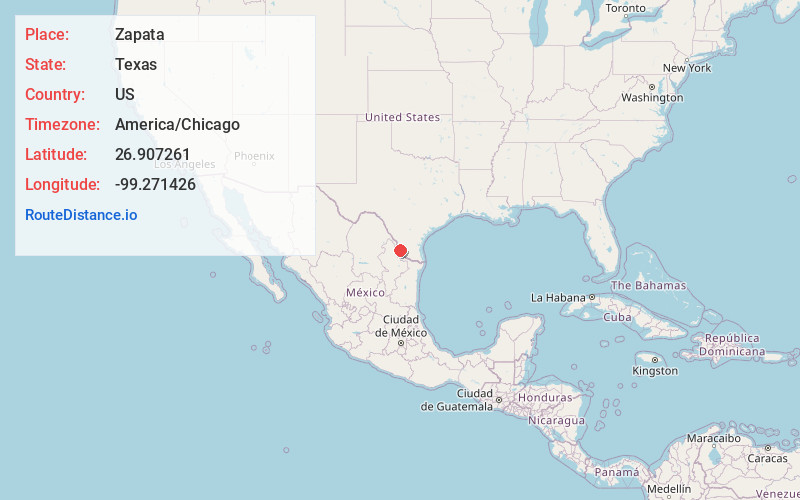 Map of Zapata