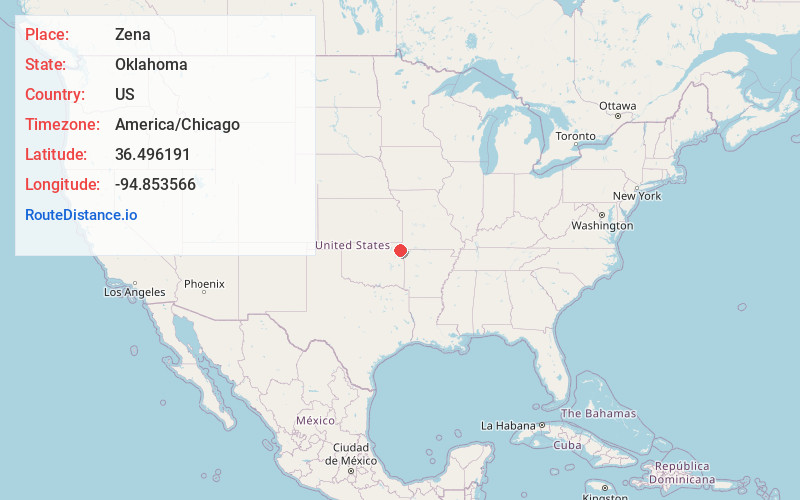 Map of Zena