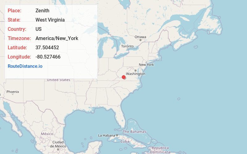Map of Zenith