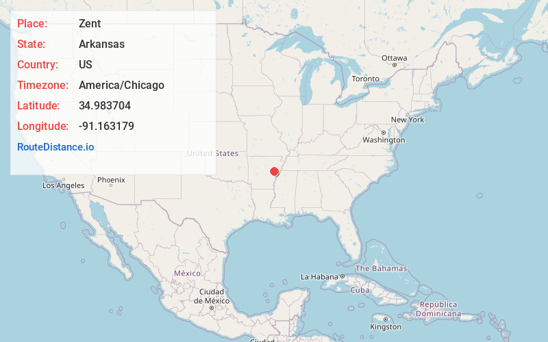 Map of Zent