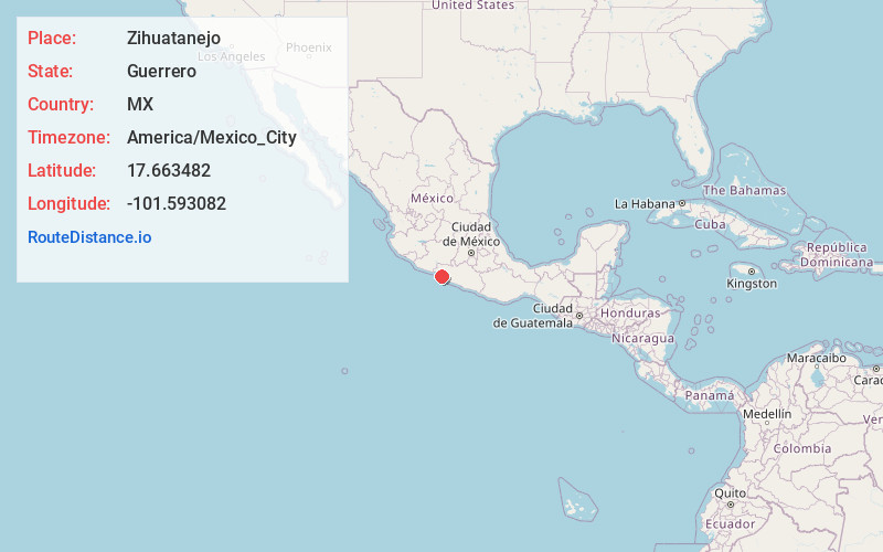 Map of Zihuatanejo