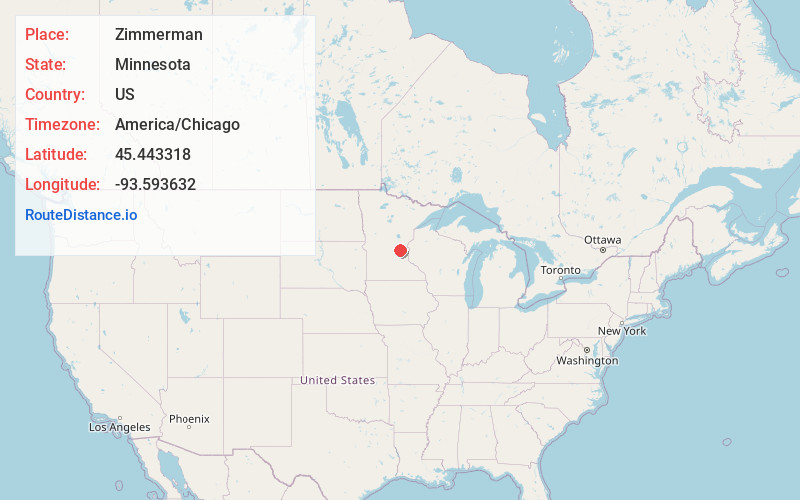 Map of Zimmerman