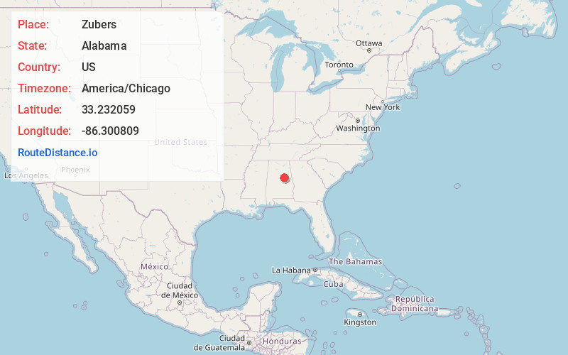 Map of Zubers