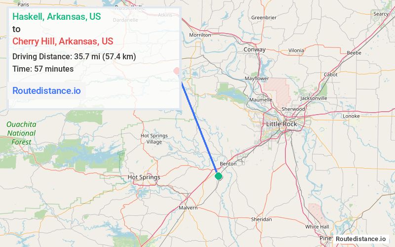 Route map from Haskell to Cherry Hill