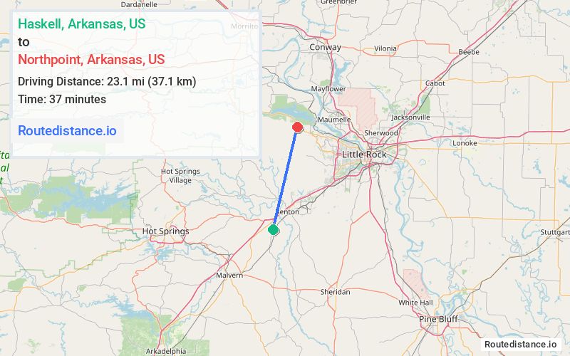 Distance from Haskell to Northpoint