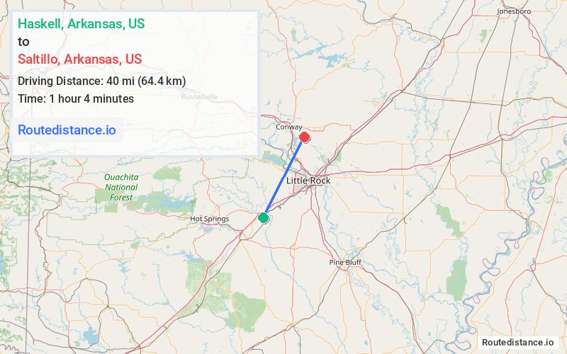 Route map from Haskell to Saltillo