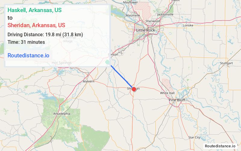 Route map from Haskell to Sheridan