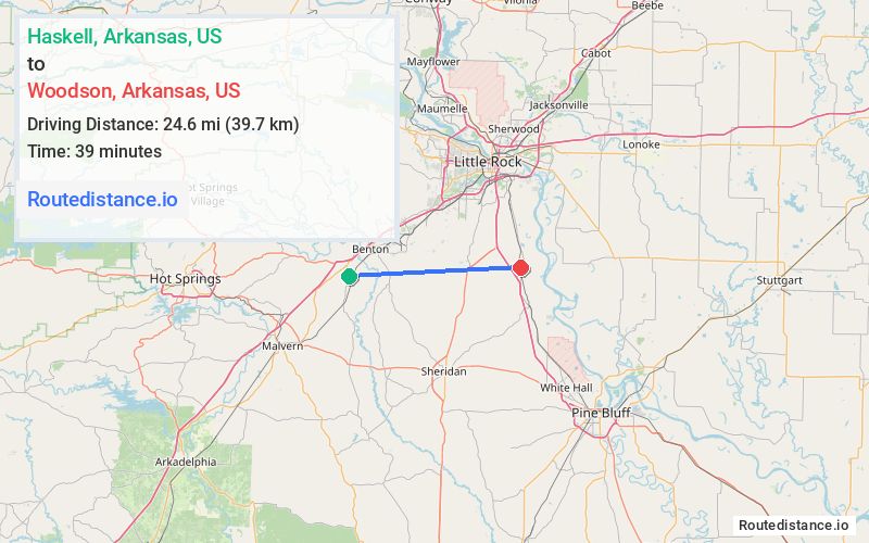 Route map from Haskell to Woodson