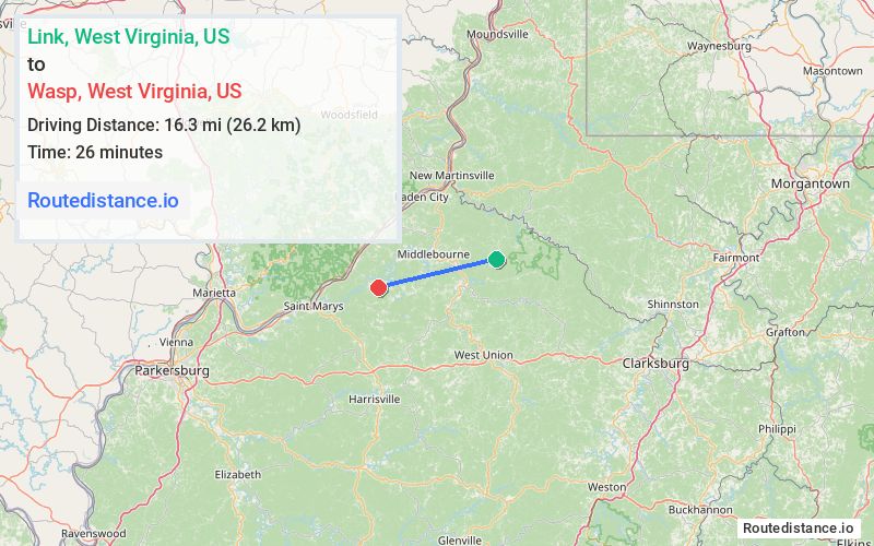 Distance from Link to Wasp