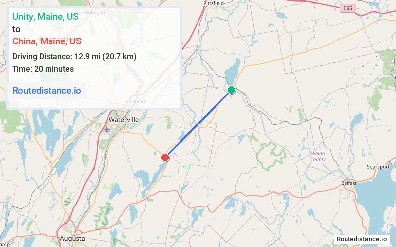 Route map from Unity to China
